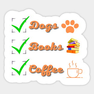 Dogs Boks and Coffee Sticker